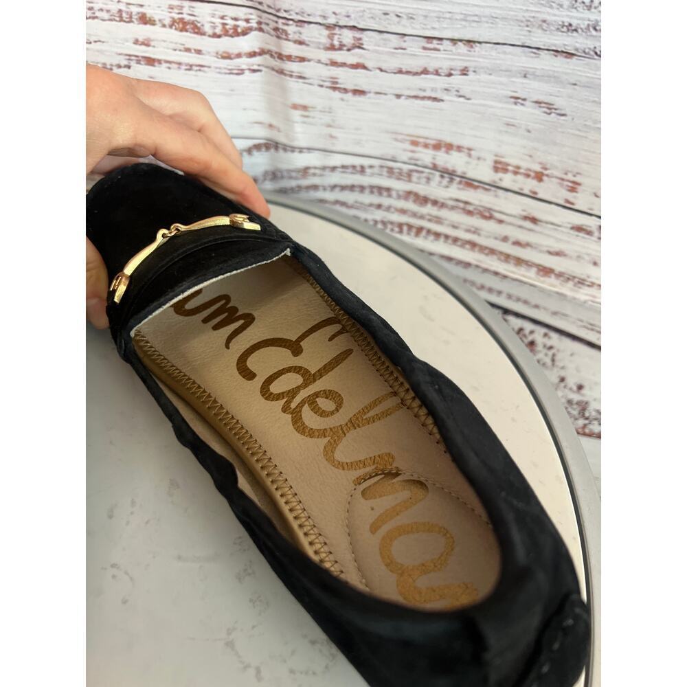 Sam Edelman Loraine Bit Suede Loafers Black size 91/2 - Picture 6 of 9
